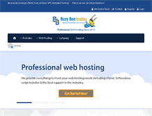 Tablet Screenshot of bzybhosting.com